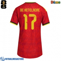 Fotballdrakt Dame Belgia Charles De Ketelaere #17 Hjemmedrakt VM 2026 Kortermet